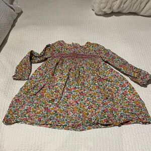 Mini Boden Floral Kids Dress - Multicolor